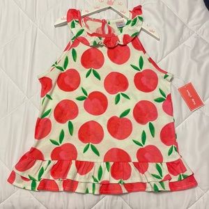 Gymboree girls size 12 peach top